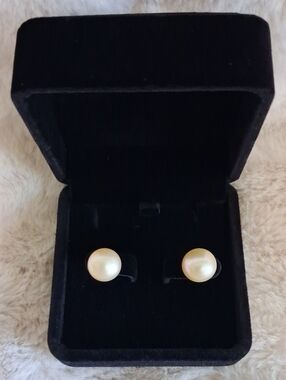 New Genuine Pearl Earrings Large Approx 12mm Pearls Beautiful High Quality